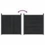 Panel de valla WPC gris 1218x186 cm