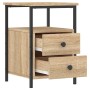 Nachttisch aus Sonoma-Eichen-Engineered-Holz 34x35,5x50 cm von vidaXL, Nachttische - Ref: Foro24-826015, Preis: 47,36 €, Raba...