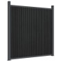 Panel de valla WPC gris 1564x186 cm