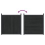 Panel de valla WPC gris 1564x186 cm