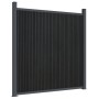 Panel de valla WPC gris 1737x186 cm