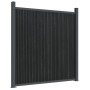 Panel de valla WPC gris 1737x186 cm