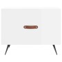 Weiß glänzender Couchtisch aus Holzwerkstoff, 50 x 50 x 40 cm von vidaXL, Couchtisch - Ref: Foro24-829336, Preis: 39,64 €, Ra...
