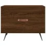 Engineered wood coffee table in brown oak, 50x50x40 cm. by vidaXL, Coffee table - Ref: Foro24-829346, Price: 39,75 €, Discoun...