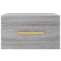 Wall-mounted bedside table in Sonoma grey color, 35x35x20 cm. by vidaXL, Lockers and storage cabinets - Ref: Foro24-829800, P...