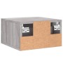 Sonoma grauer Wand-Nachttisch 35x35x20 cm von vidaXL, Schließfächer und Lagerschränke - Ref: Foro24-829800, Preis: 32,48 €, R...