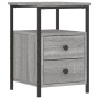 Mesita de noche madera de ingeniería gris Sonoma 34x35,5x50 cm de vidaXL, Mesitas de noche - Ref: Foro24-826019, Precio: 48,3...