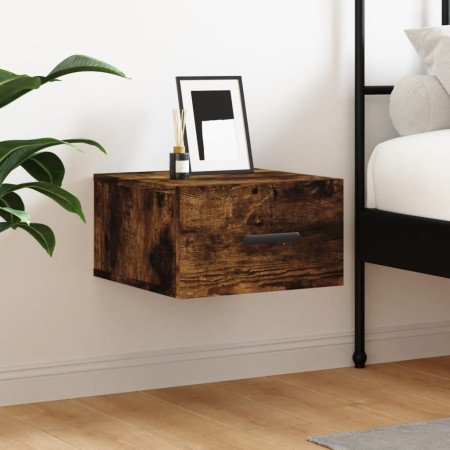 Smoked oak wall bedside table 35x35x20 cm by vidaXL, Lockers and storage cabinets - Ref: Foro24-829846, Price: 31,00 €, Disco...
