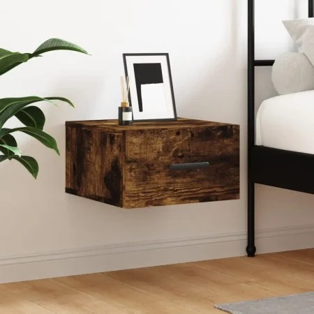 Smoked oak wall bedside table 35x35x20 cm by vidaXL, Lockers and storage cabinets - Ref: Foro24-829846, Price: 30,58 €, Disco...
