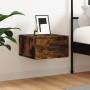 Smoked oak wall bedside table 35x35x20 cm by vidaXL, Lockers and storage cabinets - Ref: Foro24-829846, Price: 31,00 €, Disco...