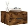 Smoked oak wall bedside table 35x35x20 cm by vidaXL, Lockers and storage cabinets - Ref: Foro24-829846, Price: 30,58 €, Disco...