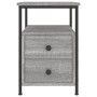 Mesita de noche madera de ingeniería gris Sonoma 34x35,5x50 cm de vidaXL, Mesitas de noche - Ref: Foro24-826019, Precio: 48,3...