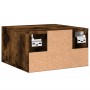 Smoked oak wall bedside table 35x35x20 cm by vidaXL, Lockers and storage cabinets - Ref: Foro24-829846, Price: 31,00 €, Disco...