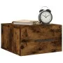 Wall bedside tables 2 pcs smoked oak color 35x35x20 cm by vidaXL, Lockers and storage cabinets - Ref: Foro24-829879, Price: 4...