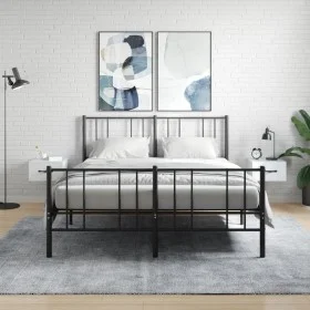 Wand-Nachttische 2 Stk. glänzend weiß 35x35x20 cm von vidaXL, Schließfächer und Lagerschränke - Ref: Foro24-829809, Preis: 33...