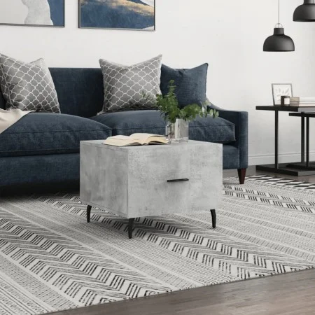 Betongrauer Couchtisch aus Holzwerkstoff, 50 x 50 x 40 cm von vidaXL, Couchtisch - Ref: Foro24-829436, Preis: 41,01 €, Rabatt: %