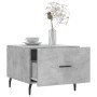 Betongrauer Couchtisch aus Holzwerkstoff, 50 x 50 x 40 cm von vidaXL, Couchtisch - Ref: Foro24-829436, Preis: 41,36 €, Rabatt: %