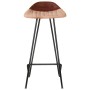 Küchenhocker 2 Einheiten braunes Echtleder von vidaXL, Küchenhocker - Ref: Foro24-320645, Preis: 147,81 €, Rabatt: %