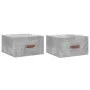 Wall bedside tables 2 pcs concrete gray color 35x35x20 cm by vidaXL, Lockers and storage cabinets - Ref: Foro24-829781, Price...