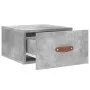 Wall bedside tables 2 pcs concrete gray color 35x35x20 cm by vidaXL, Lockers and storage cabinets - Ref: Foro24-829781, Price...