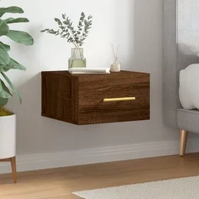 Brown oak wall bedside table 35x35x20 cm by vidaXL, Lockers and storage cabinets - Ref: Foro24-829802, Price: 35,09 €, Discou...