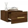Brown oak wall bedside table 35x35x20 cm by vidaXL, Lockers and storage cabinets - Ref: Foro24-829802, Price: 36,95 €, Discou...