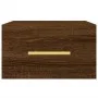 Brown oak wall bedside table 35x35x20 cm by vidaXL, Lockers and storage cabinets - Ref: Foro24-829802, Price: 36,95 €, Discou...