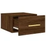 Brown oak wall bedside table 35x35x20 cm by vidaXL, Lockers and storage cabinets - Ref: Foro24-829802, Price: 36,95 €, Discou...