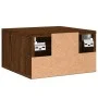 Brown oak wall bedside table 35x35x20 cm by vidaXL, Lockers and storage cabinets - Ref: Foro24-829802, Price: 36,95 €, Discou...