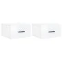 Wall bedside tables 2 pcs glossy white 35x35x20 cm by vidaXL, Lockers and storage cabinets - Ref: Foro24-829857, Price: 46,34...