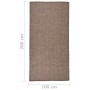 Brown flat weave outdoor rug 100x200 cm by vidaXL, Rugs - Ref: Foro24-340787, Price: 43,25 €, Discount: %