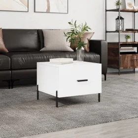 Engineered wood white gloss coffee table 50x50x40 cm by vidaXL, Coffee table - Ref: Foro24-829416, Price: 43,74 €, Discount: %