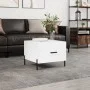 Engineered wood white gloss coffee table 50x50x40 cm by vidaXL, Coffee table - Ref: Foro24-829416, Price: 43,74 €, Discount: %