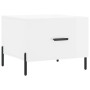 Couchtisch aus Holzwerkstoff glänzend weiß 50x50x40 cm von vidaXL, Couchtisch - Ref: Foro24-829416, Preis: 43,74 €, Rabatt: %