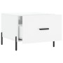 Couchtisch aus Holzwerkstoff glänzend weiß 50x50x40 cm von vidaXL, Couchtisch - Ref: Foro24-829416, Preis: 43,74 €, Rabatt: %