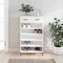 Weißes Schuhregal aus Holzwerkstoff, 60 x 35 x 105 cm von vidaXL, Schränke und Lagerung - Ref: Foro24-829628, Preis: 60,91 €,...