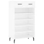 White engineered wood shoe rack 60x35x105 cm by vidaXL, Closets and storage - Ref: Foro24-829628, Price: 60,38 €, Discount: %