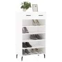 Zapatero madera de ingeniería blanco 60x35x105 cm de vidaXL, Armarios y almacenamiento - Ref: Foro24-829628, Precio: 60,35 €,...