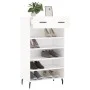 White engineered wood shoe rack 60x35x105 cm by vidaXL, Closets and storage - Ref: Foro24-829628, Price: 60,38 €, Discount: %