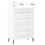 White engineered wood shoe rack 60x35x105 cm by vidaXL, Closets and storage - Ref: Foro24-829628, Price: 60,38 €, Discount: %