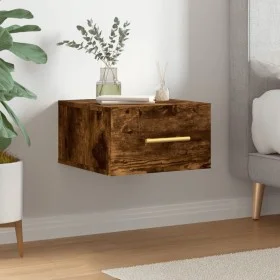 Smoked oak wall bedside table 35x35x20 cm by vidaXL, Lockers and storage cabinets - Ref: Foro24-829798, Price: 27,84 €, Disco...