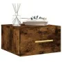 Smoked oak wall bedside table 35x35x20 cm by vidaXL, Lockers and storage cabinets - Ref: Foro24-829798, Price: 27,84 €, Disco...