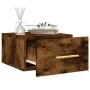 Smoked oak wall bedside table 35x35x20 cm by vidaXL, Lockers and storage cabinets - Ref: Foro24-829798, Price: 27,84 €, Disco...