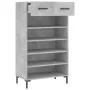 Concrete gray engineered wood shoe rack 60x35x105 cm by vidaXL, Closets and storage - Ref: Foro24-829616, Price: 94,42 €, Dis...