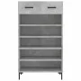 Concrete gray engineered wood shoe rack 60x35x105 cm by vidaXL, Closets and storage - Ref: Foro24-829616, Price: 94,42 €, Dis...