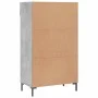 Concrete gray engineered wood shoe rack 60x35x105 cm by vidaXL, Closets and storage - Ref: Foro24-829616, Price: 94,42 €, Dis...