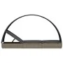 Lounger with round awning gray synthetic rattan 211x57x140 cm by vidaXL, Loungers - Ref: Foro24-319643, Price: 173,24 €, Disc...