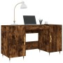 Escritorio madera de ingeniería roble ahumado 140x50x75 cm | Foro24.es | Tu tienda online para hogar, jardín y más Foro24.es