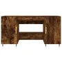 Escritorio madera de ingeniería roble ahumado 140x50x75 cm de vidaXL, Escritorios - Ref: Foro24-829529, Precio: 111,84 €, Des...