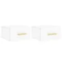 Mesitas de noche de pared 2 uds blanco 35x35x20 cm de vidaXL, Taquillas y armarios de almacenamiento - Ref: Foro24-829789, Pr...